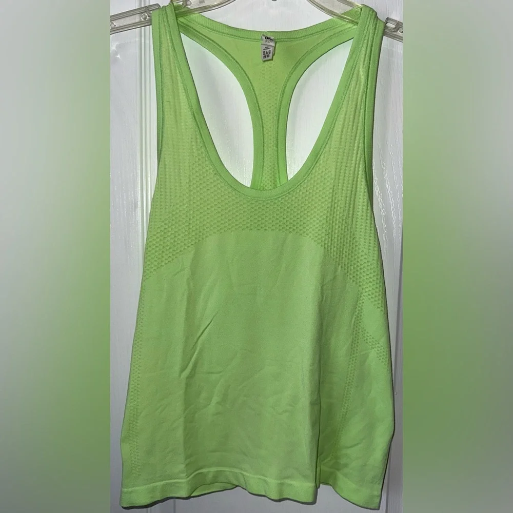 ALO Yoga Neon Green Seamless Essential Tank Size XS